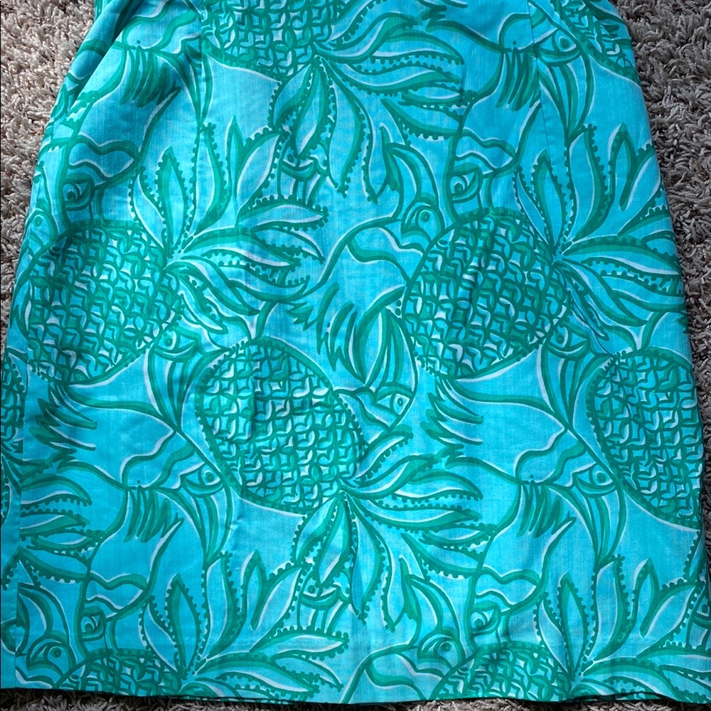 Lilly Pulitzer Elegant Strapless Blue Dress - Picture 3 of 16
